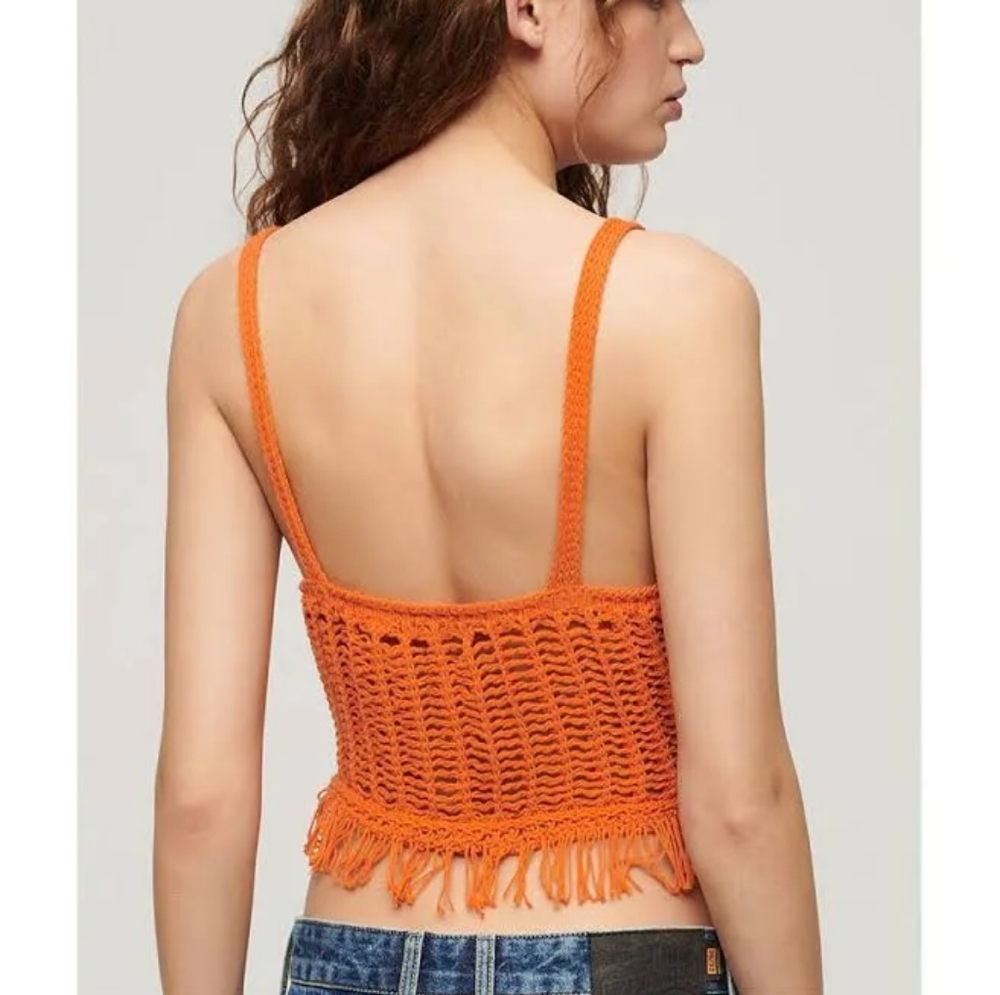 SUPERDRY®️ Vintage Crochet Fringe Tank